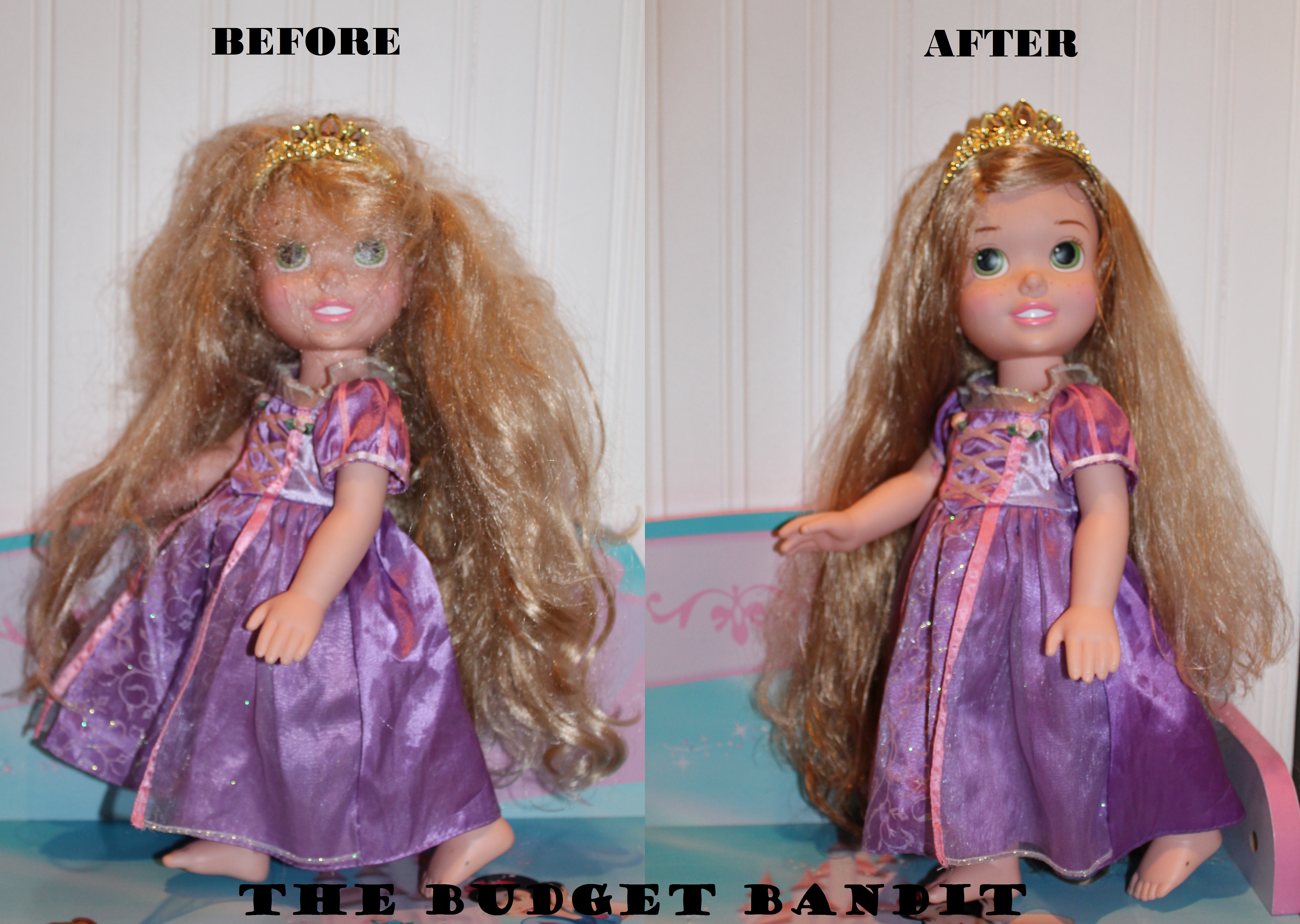 untangling barbie hair