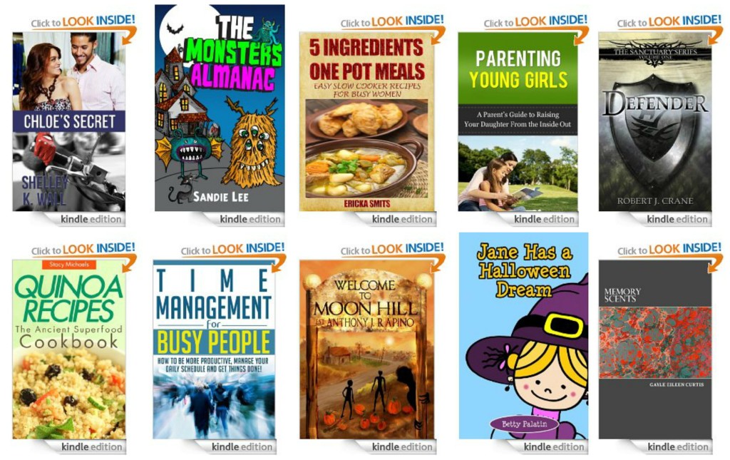 10 Free Kindle Books 10-21-13