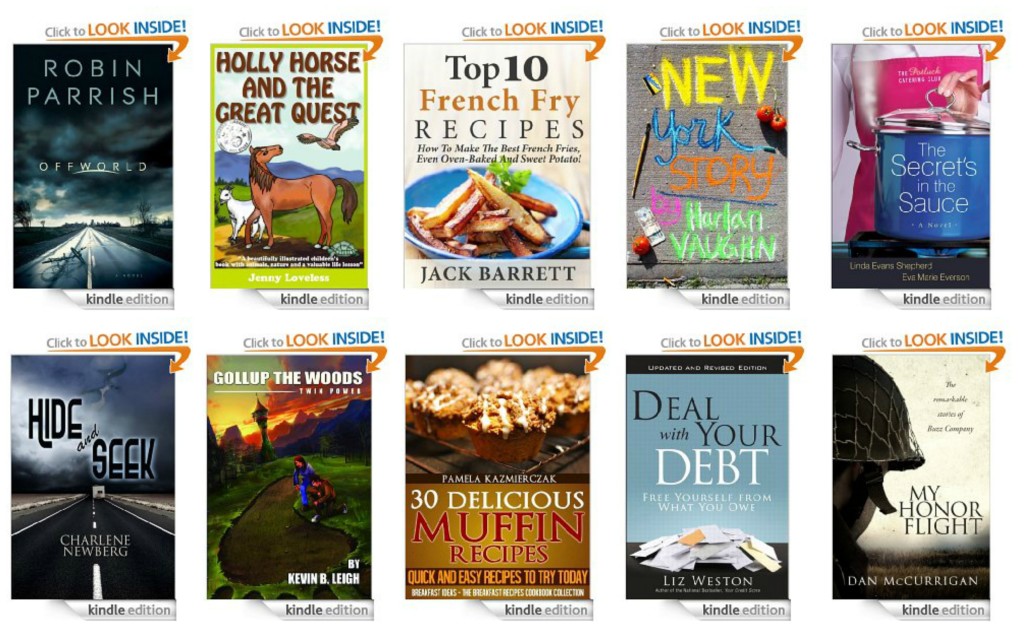 10 Free Kindle Books 10-5-13