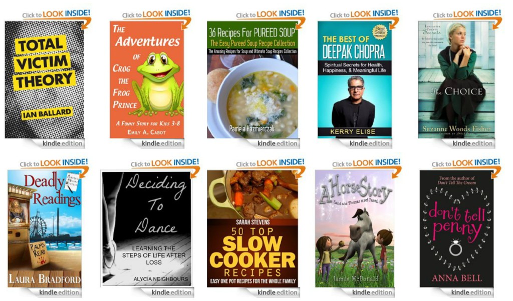 10 Free Kindle Books 11-6-13