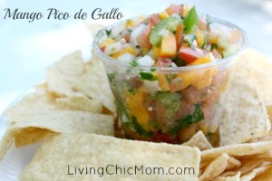 Peach Mango Pico de Gallo Salsa Recipe - Living Chic Mom